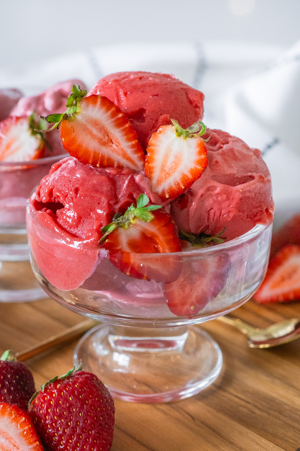 Vegan Strawberry Sorbet
