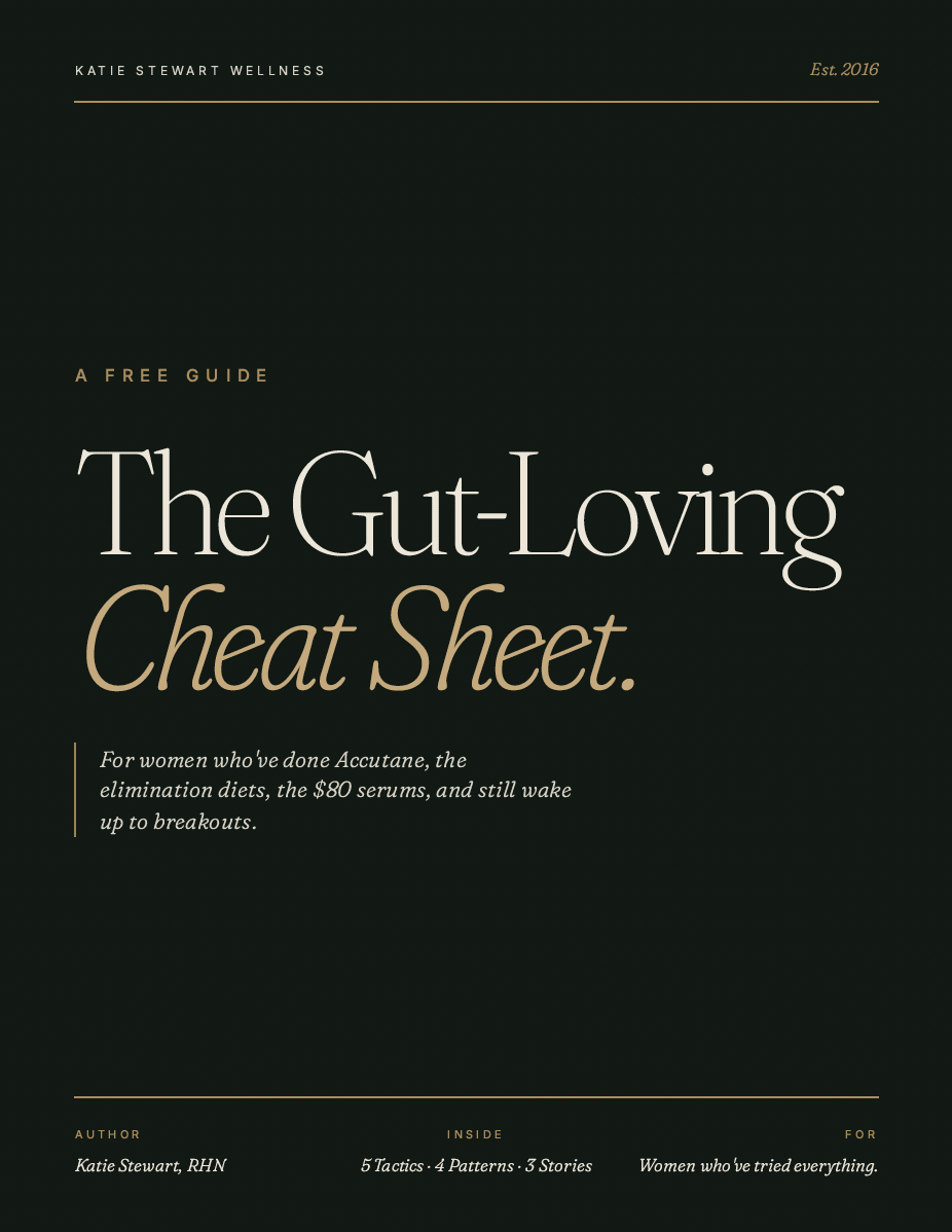 The Gut Loving Cheat Sheet cover