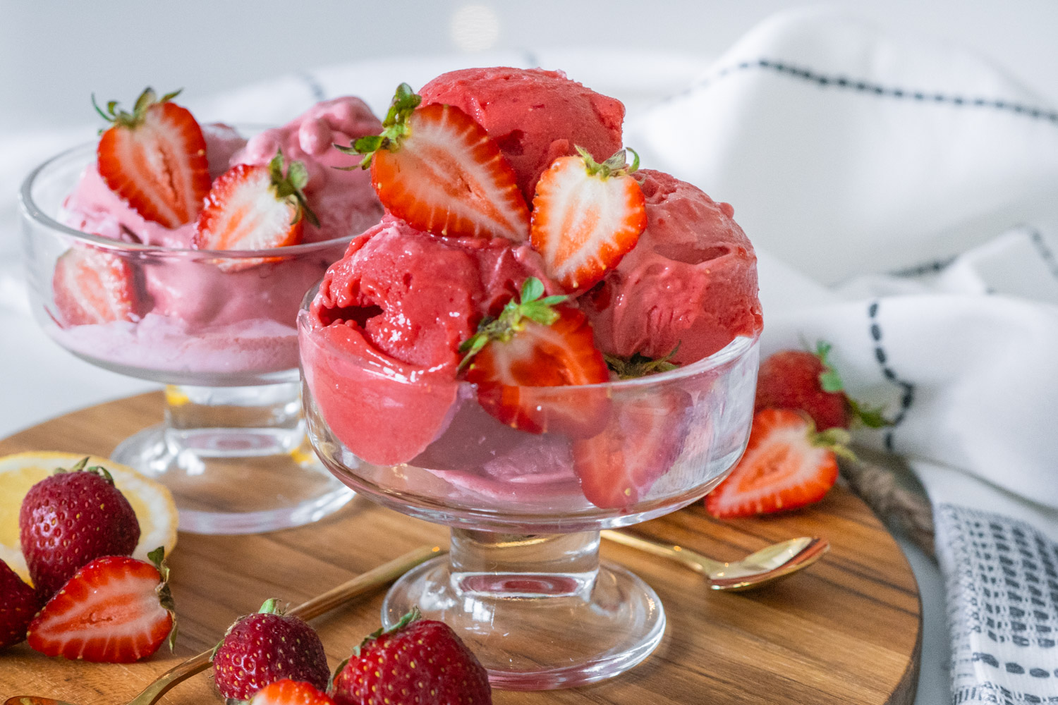 Vegan Strawberry Sorbet