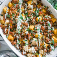 Sausage & Butternut Squash Casserole