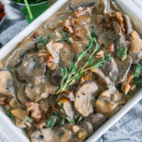Garlic Tuscan Mushrooms