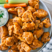 Air Fryer Buffalo Cauliflower Bites