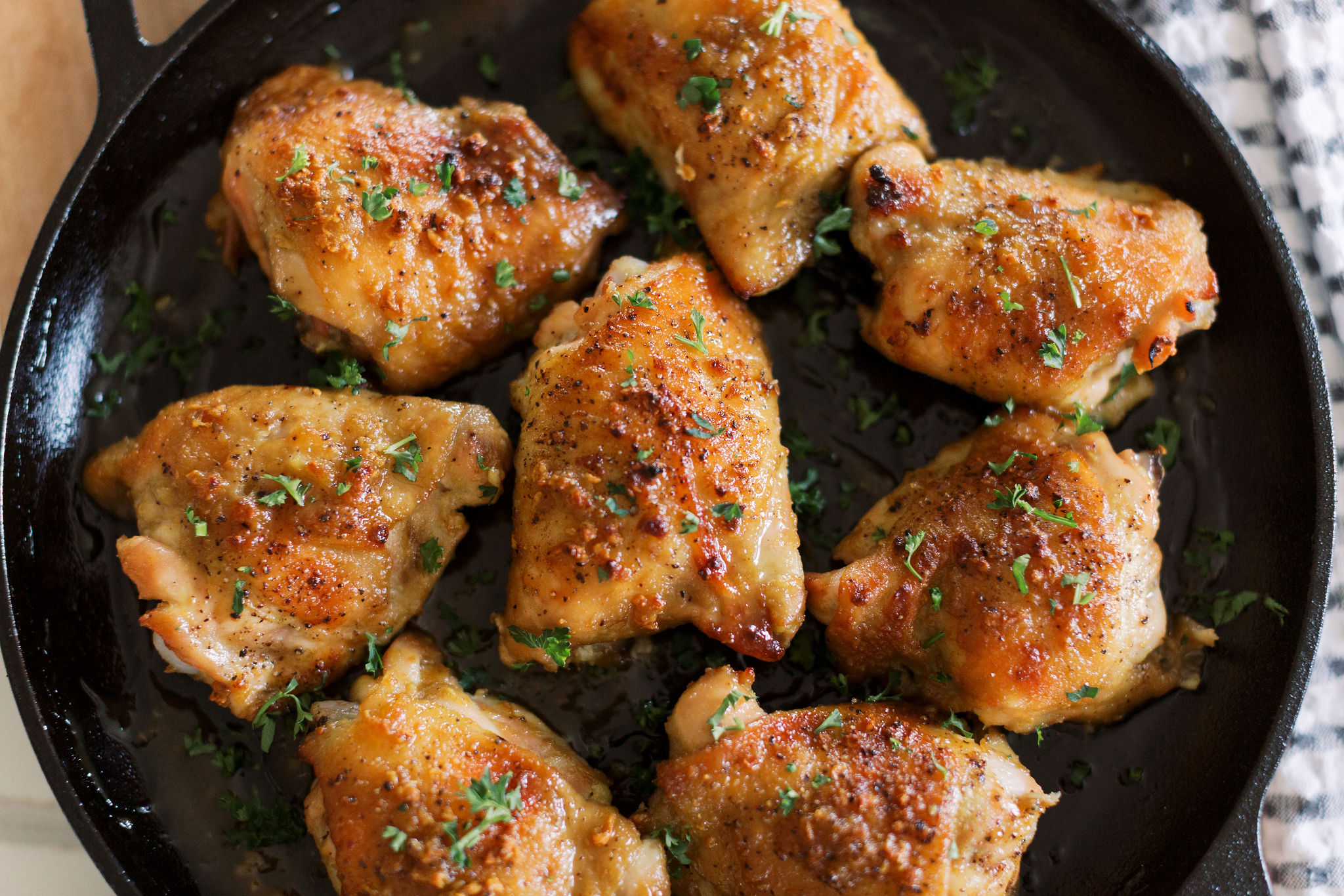 Sticky Maple Mustard Thighs