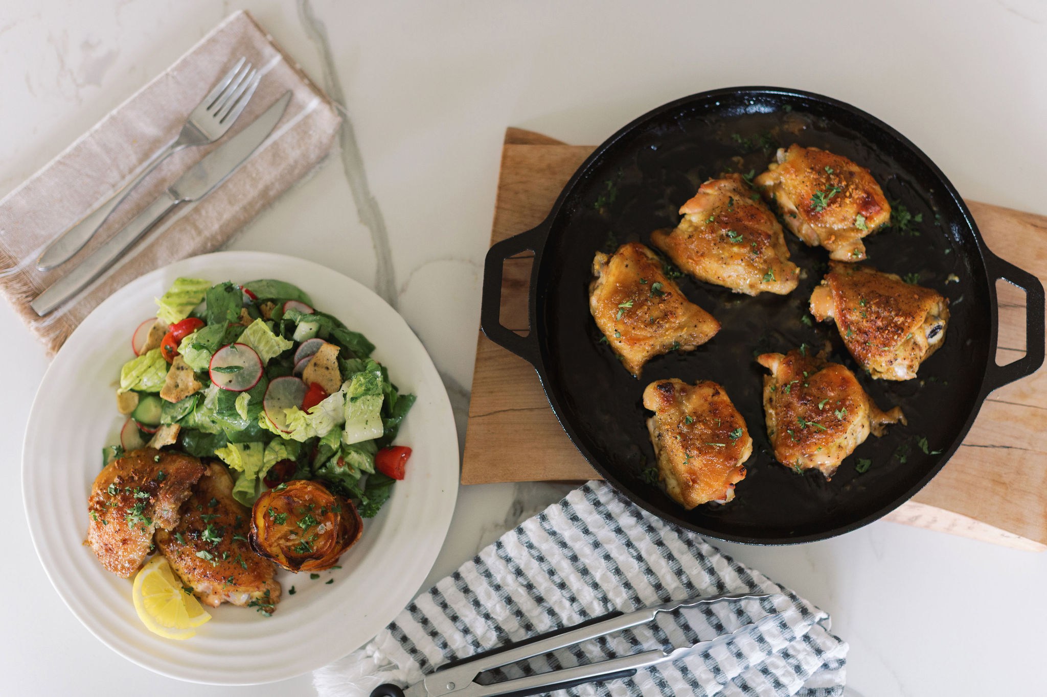 Sticky Maple Mustard Thighs