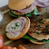 Turkey Rosemary Apple Burger